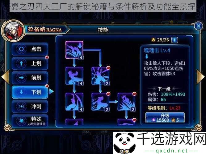 苍翼之刃四大工厂的解锁秘籍与条件解析及功能全景探究